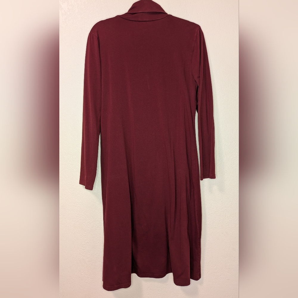 FHQ Collection Maroon Turtleneck Dress - Picture 2 of 4